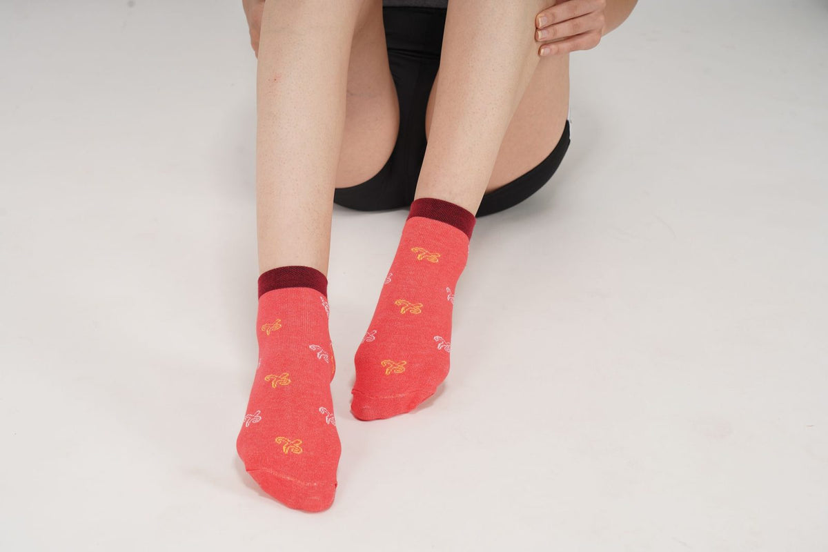 Pilatso Grip-Socken in Nahaufnahme